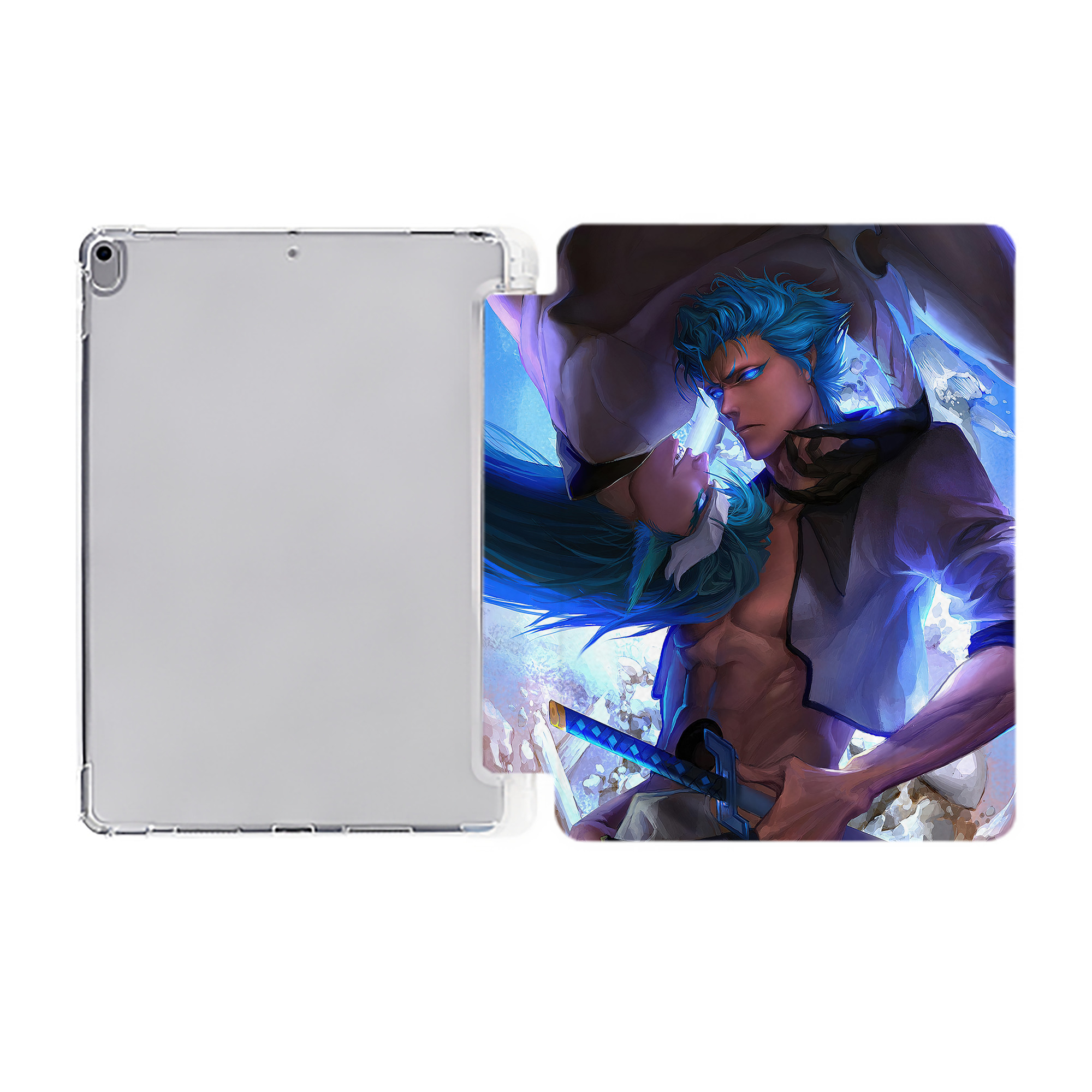 （画像用） ブリーチ BLEACH IPad ケース ペン収納付き 三つ折りスタンド PUレザー×シリコン 対応機種9.5/10.5/10.9インチ